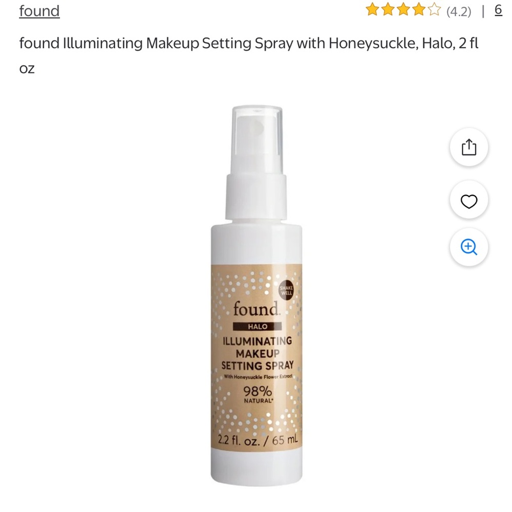 Illuminating Makeup Setting Spray - White